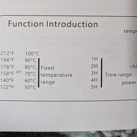New TOLINA Flexible Heated Board- Child lock, Timer, Heat Settings 24"W X 14"L - Picture 6 of 9